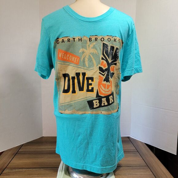 Garth Brooks Dive Bar Graphic SS Tee Teal - Picture 2 of 4